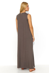 Sweetheart Maxi Dress with Thick Shoulder Straps