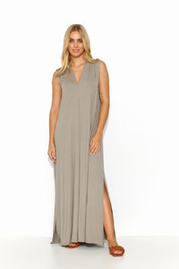 Sweetheart Maxi Dress with Thick Shoulder Straps