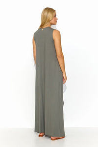 Sweetheart Maxi Dress with Thick Shoulder Straps