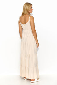 Heart Neckline Maxi Dress | Thin Straps