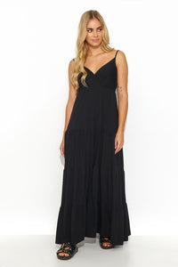 Heart Neckline Maxi Dress | Thin Straps