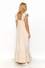 Load image into Gallery viewer, Ruffle Sleeve Maxi Dress | Side Slip Pockets
