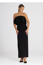 Load image into Gallery viewer, Elegant Maxi Dress with Double Ruffle Neckline
