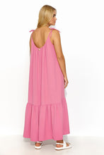 Load image into Gallery viewer, Long Oversize Maxi Dress with Ruffled Bottom
