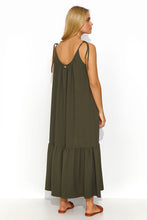 Load image into Gallery viewer, Long Oversize Maxi Dress with Ruffled Bottom
