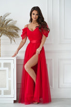 Load image into Gallery viewer, Formal Evening Dress | Spanish Style Tulle Sleeves
