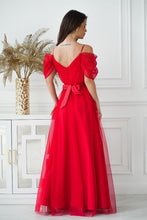 Load image into Gallery viewer, Formal Evening Dress | Spanish Style Tulle Sleeves
