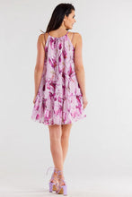 Load image into Gallery viewer, Summer Chiffon Mini Dress | Flared Ruffled Bottom
