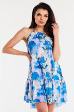 Load image into Gallery viewer, Summer Chiffon Mini Dress | Flared Ruffled Bottom
