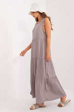 Load image into Gallery viewer, Flared Summer Maxi Dress with Delicate Details
