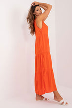 Load image into Gallery viewer, Flared Summer Maxi Dress with Delicate Details
