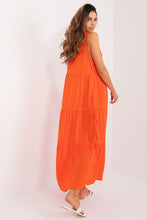 Load image into Gallery viewer, Flared Summer Maxi Dress with Delicate Details
