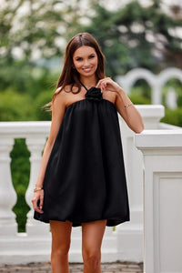 Summer Cocktail Dress with Elastic Top