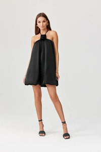 Summer Cocktail Dress with Elastic Top