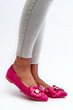 Load image into Gallery viewer, Eco-Friendly Suede Pink Ballet Flats
