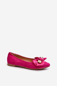 Eco-Friendly Suede Pink Ballet Flats