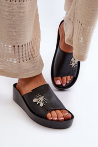 Natural Leather Sandal Flip Flops