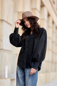 Charming Puffy Sleeve Blouse