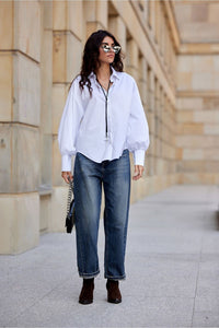 Charming Puffy Sleeve Blouse