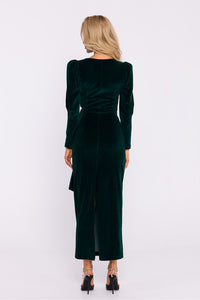 Velour Knit Evening Dress