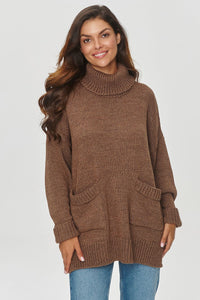 Loose Cut Turtleneck Sweater