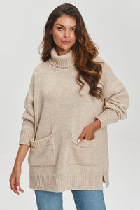 Loose Cut Turtleneck Sweater