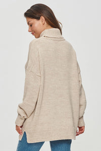 Loose Cut Turtleneck Sweater