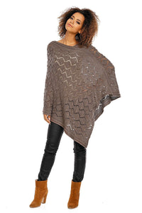 Elegant Knit Poncho