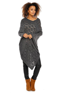 Elegant Knit Poncho