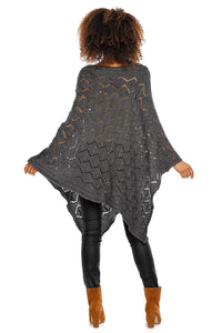 Elegant Knit Poncho