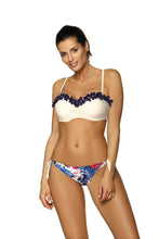 Load image into Gallery viewer, Floral Trim Bikini Swimsuit
