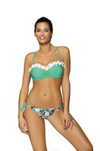 Load image into Gallery viewer, Floral Trim Bikini Swimsuit
