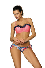 Load image into Gallery viewer, Floral Trim Bikini Swimsuit
