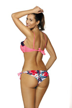 Load image into Gallery viewer, Floral Trim Bikini Swimsuit
