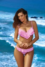 Load image into Gallery viewer, &quot;The Isabella&quot; Bikini Swimsuit Ruffled Top
