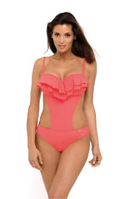 Load image into Gallery viewer, Modern Ruffle Top One Piece Swimsuit
