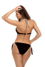 Load image into Gallery viewer, Black White Bikini Swimsuit
