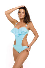 Load image into Gallery viewer, Modern Ruffle Top One Piece Swimsuit
