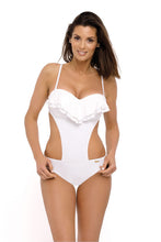 Load image into Gallery viewer, Modern Ruffle Top One Piece Swimsuit
