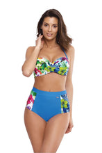 Load image into Gallery viewer, High Waist Bikini Swimsuit | Flower Print
