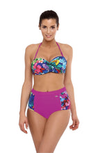 Load image into Gallery viewer, High Waist Bikini Swimsuit | Flower Print
