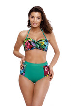 Load image into Gallery viewer, High Waist Bikini Swimsuit | Flower Print
