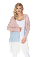 Load image into Gallery viewer, Color Block Hooded Cardigan Sweater
