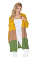 Load image into Gallery viewer, Color Block Hooded Cardigan Sweater
