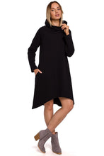 Load image into Gallery viewer, Cozy Knit High Collar Dress
