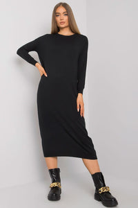 Long Sleeve Knit Midi Dress