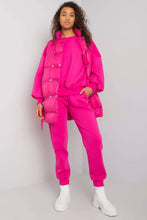 Load image into Gallery viewer, Pink Puffer Jacket Active Wear Set
