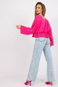 Loose Cut Wide Sleeve Blouse