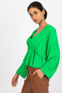 Loose Cut Wide Sleeve Blouse