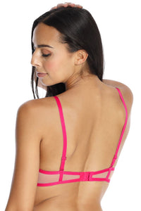 Pink Lace Push Up Bra